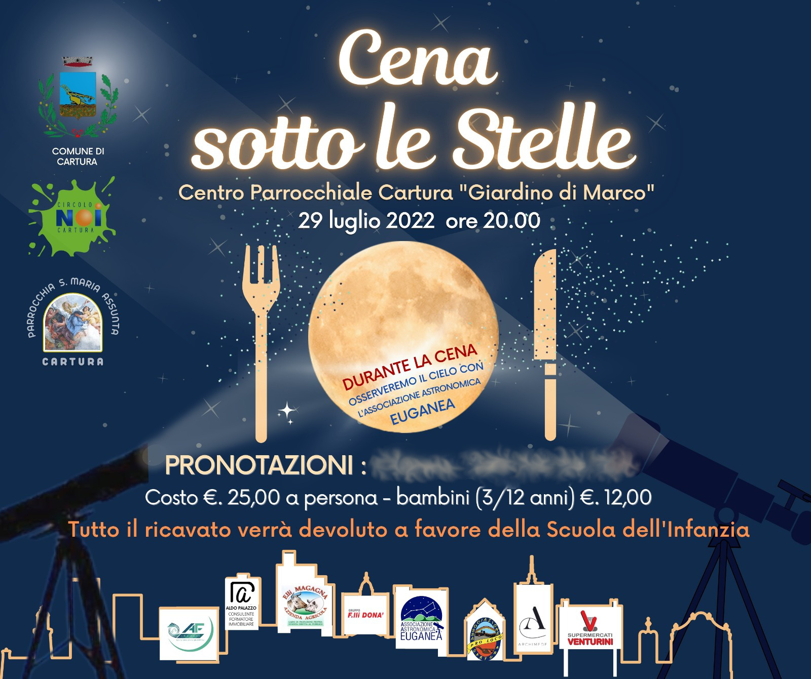 Cena sotto le stelle