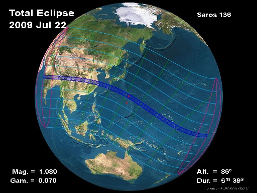 eclissi del 22 luglio 2009