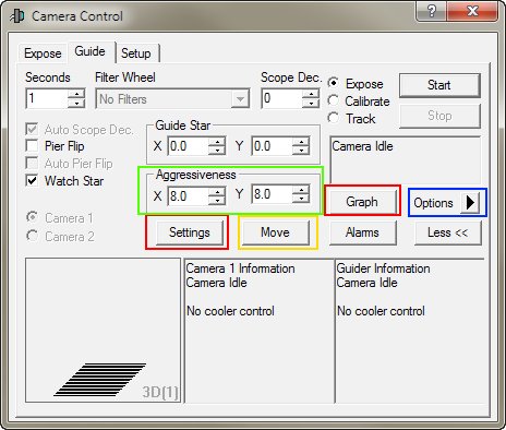 Controllo CCD autoguida