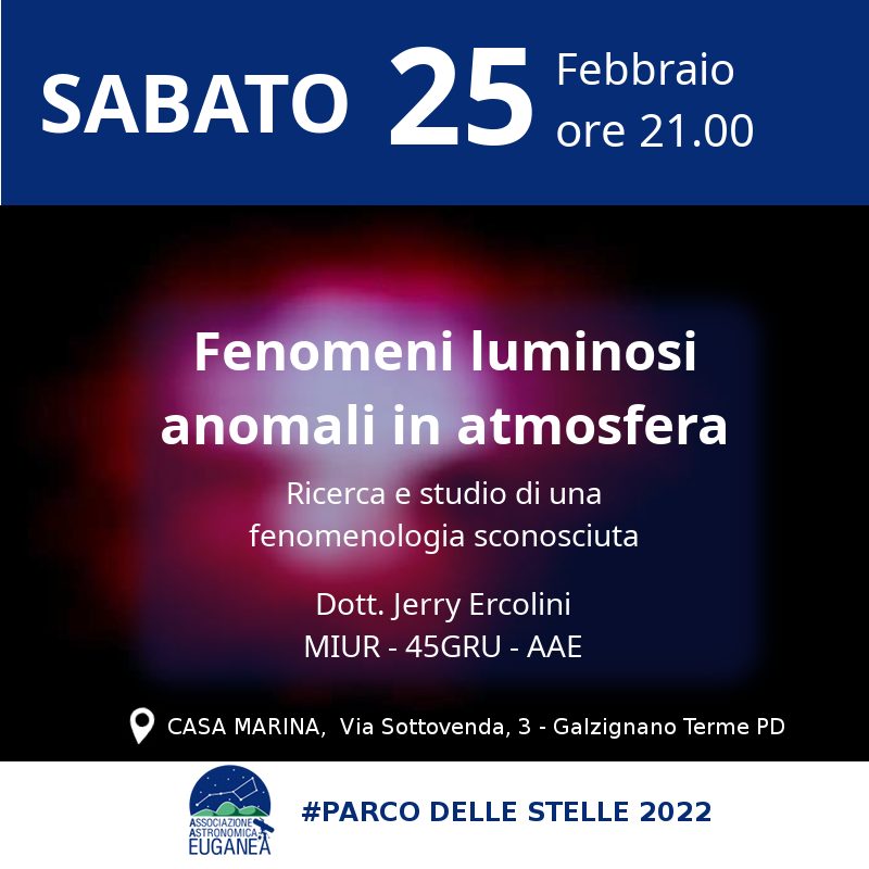 Fenomeni luminosi anomali - febbraio 2023